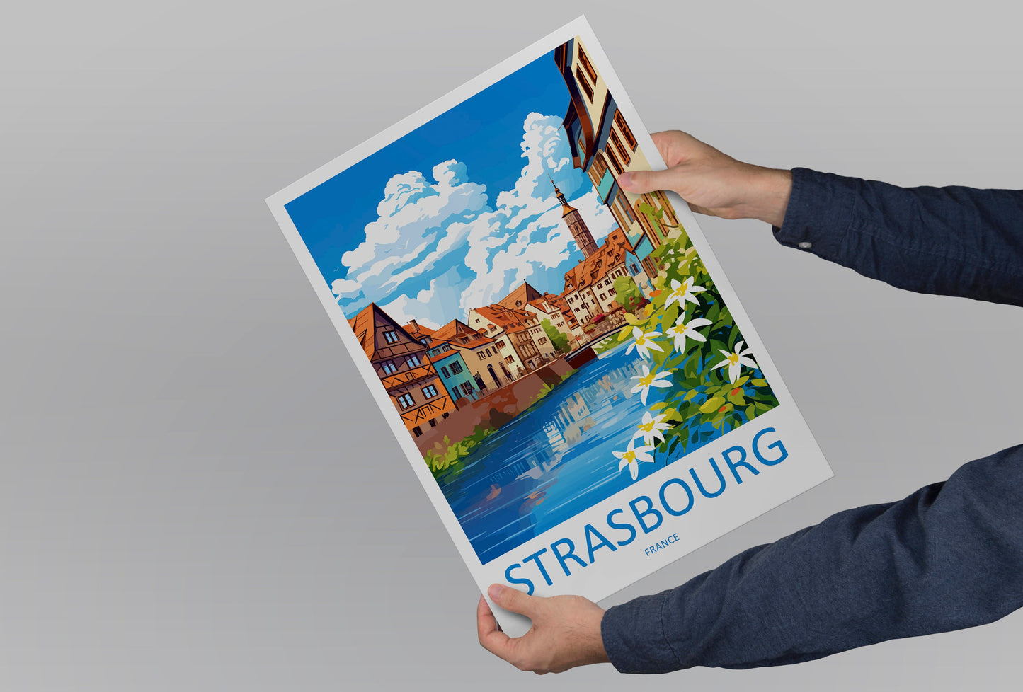 Strasbourg Travel Print Wall Art Strasbourg Wall Hanging Home Decoration Strasbourg France Gift Art Lovers Wall Art Print Art Strasbourg Art