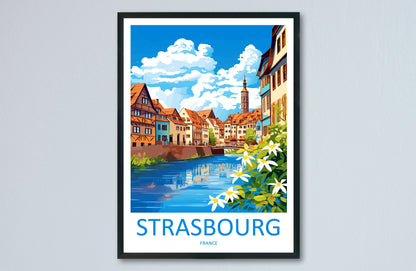 Strasbourg Travel Print Wall Art Strasbourg Wall Hanging Home Decoration Strasbourg France Gift Art Lovers Wall Art Print Art Strasbourg Art