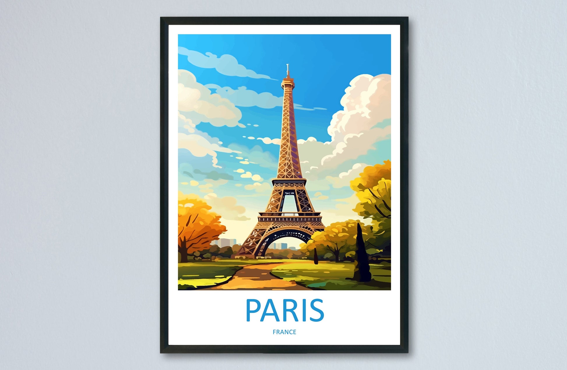 Paris Travel Print Wall Art Paris Wall Hanging Home Décor Paris Gift Art Lovers France Art Lover Gift Paris Print France Wall Art Décor