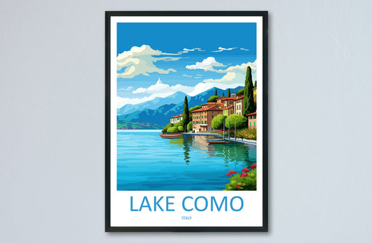 Lake Garda Travel Print Wall Art Lake Garda Wall Hanging Home Decoration Lake Garda Gift Art Lovers Wall Art Print Art Lake Garda Travel Art