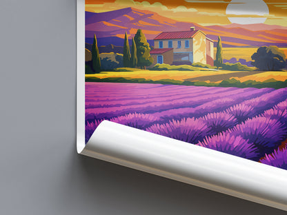 Provence Travel Print Wall Art Provence Wall Hanging Home Décor Provence Gift Art Lovers France Art Lover Gift Provence Art Provence Art