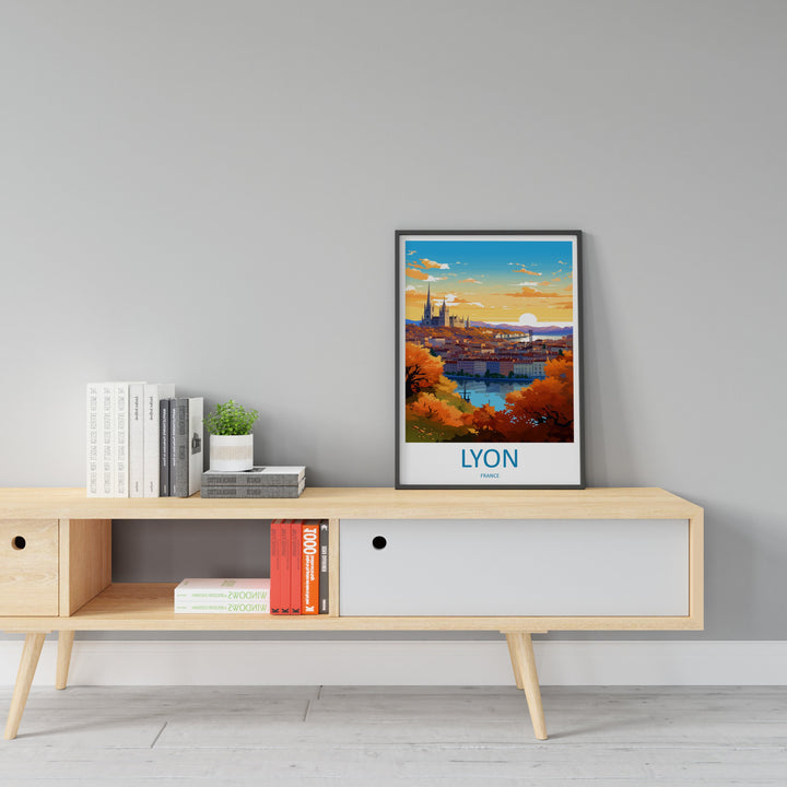 Lyon Print Lyon Wall Art for Travel Enthusiast Gift Wall Hanging Lyon France Home Decor Hanging Lyon Travel Print Wall Poster Lyon Decor Art