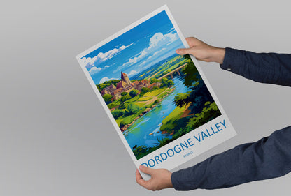 Dordogne Travel Print Wall Art Dordogne Wall Hanging Home Decoration Dordogne Gift Art Lovers Wall Art Print Art Dordogne Wall Hanging Art