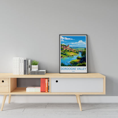 Dordogne Travel Print Wall Art Dordogne Wall Hanging Home Decoration Dordogne Gift Art Lovers Wall Art Print Art Dordogne Wall Hanging Art