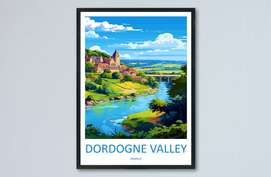 Dordogne Travel Print Wall Art Dordogne Wall Hanging Home Decoration Dordogne Gift Art Lovers Wall Art Print Art Dordogne Wall Hanging Art