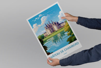 Château de Chambord Travel Print Wall Art Château de Chambord Wall Hanging Home Decor Château de Chambord France Gift Art Lovers Wall Art