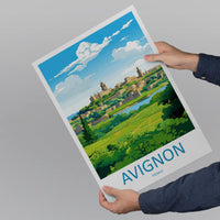 Avignon Print Avignon Home Decor Landscape Art Print Avignon Wall Art for France Enthusiast Gift Wall Hanging Avignon France Wall Poster Art