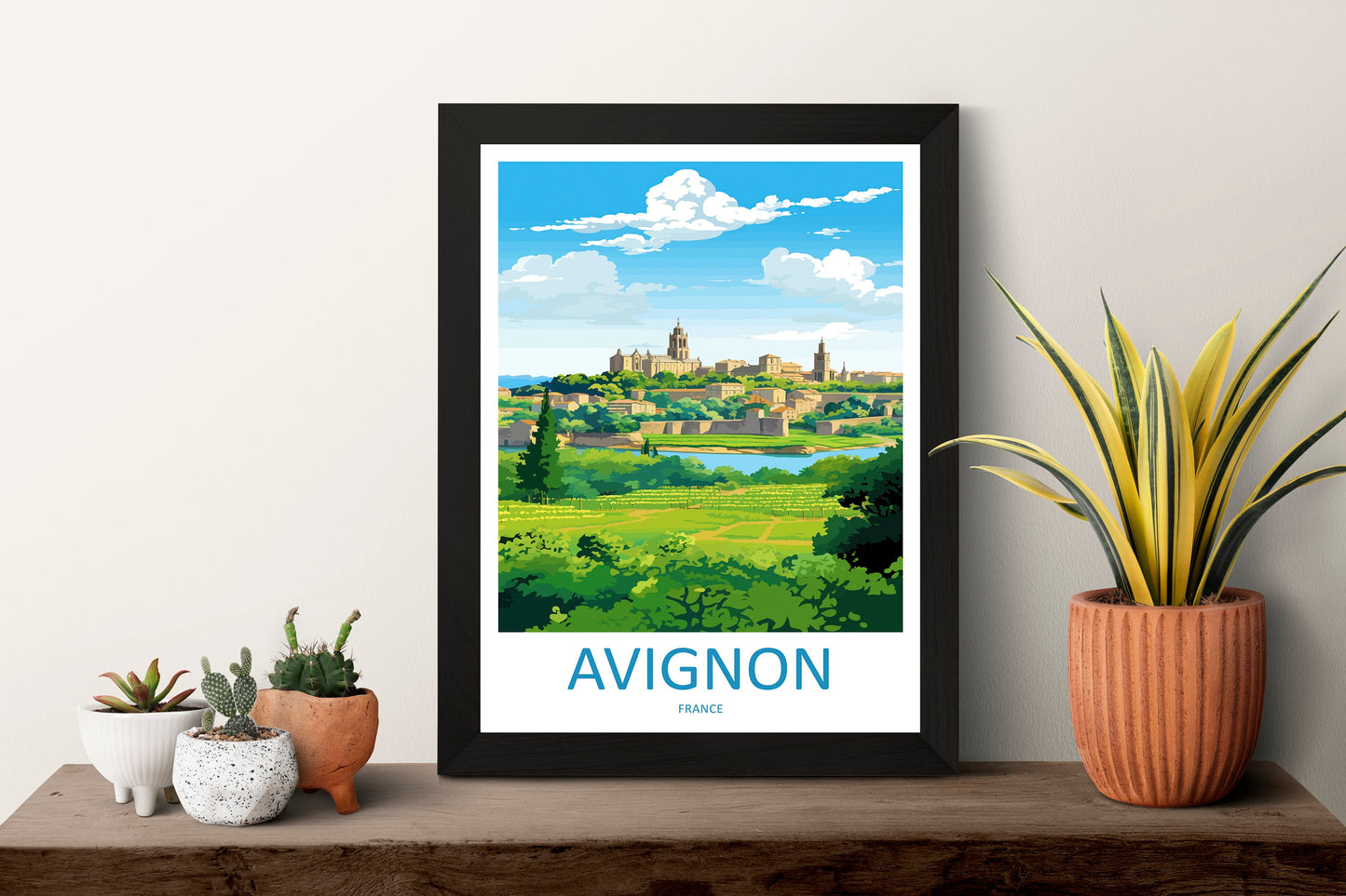 Avignon Print Avignon Home Decor Landscape Art Print Avignon Wall Art for France Enthusiast Gift Wall Hanging Avignon France Wall Poster Art