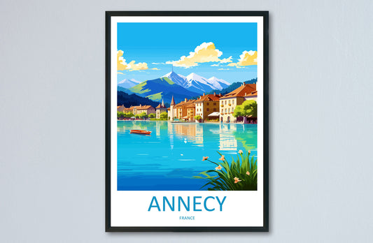 Annecy Travel Print Wall Art Annecy Wall Hanging Home Decoration Annecy Gift Art Lovers Wall Art Print Art Annecy Wall Hanging Poster Annecy