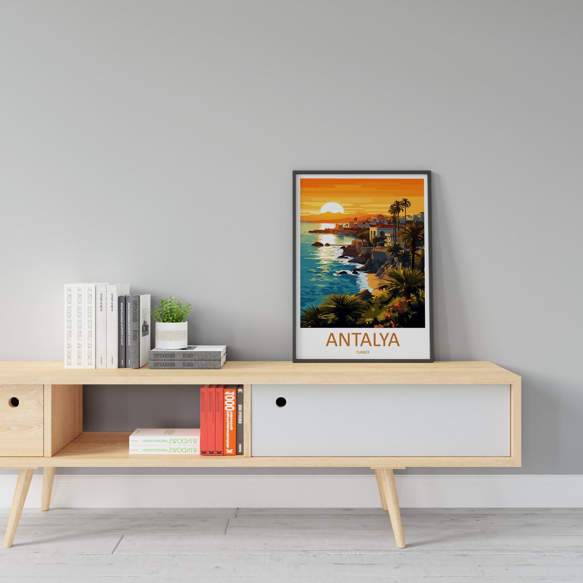 Antalya Travel Print Wall Art Antalya Wall Hanging Home Decoration Antalya Gift Art Lovers Wall Art Print Art Antalya Wall Print Turkey Art