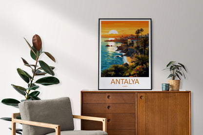 Antalya Travel Print Wall Art Antalya Wall Hanging Home Decoration Antalya Gift Art Lovers Wall Art Print Art Antalya Wall Print Turkey Art