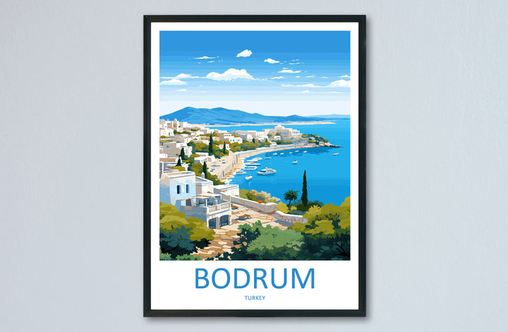 Bodrum Travel Print Wall Art Bodrum Wall Hanging Home Décor Bodrum Gift Art Lovers Turkey Art Lover Gift Bodrum Turkey Travel