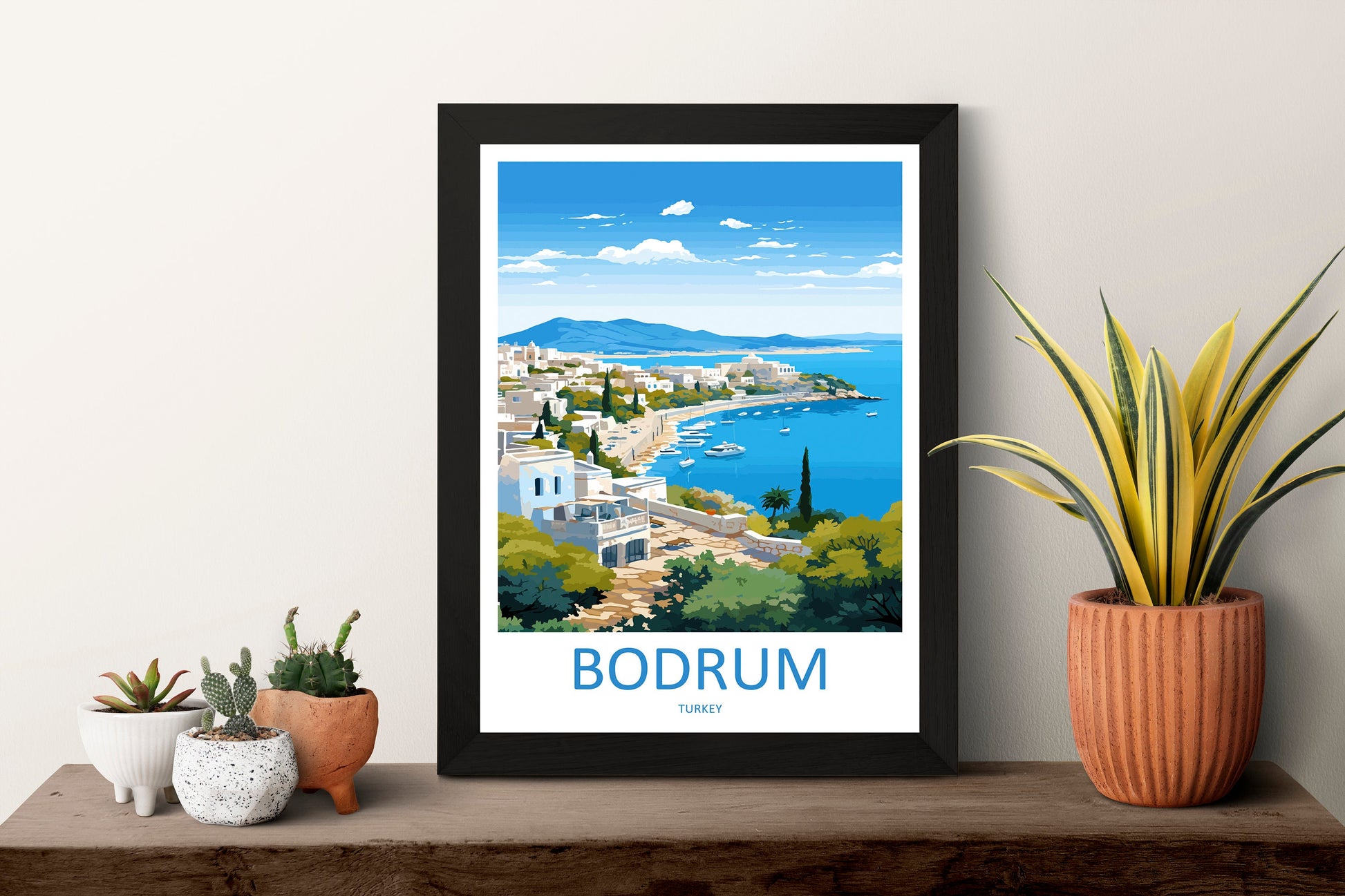 Bodrum Travel Print Wall Art Bodrum Wall Hanging Home Décor Bodrum Gift Art Lovers Turkey Art Lover Gift Bodrum Turkey Travel