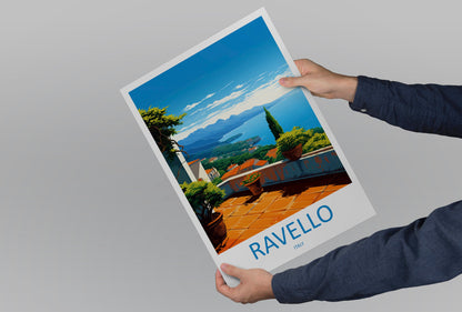 Ravello Travel Print Wall Art Ravello Wall Hanging Home Décor Ravello Gift Art Lovers Italy Art Lover Gift Ravello Print Ravello Italy Art