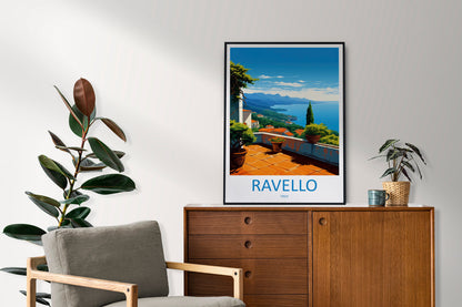 Ravello Travel Print Wall Art Ravello Wall Hanging Home Décor Ravello Gift Art Lovers Italy Art Lover Gift Ravello Print Ravello Italy Art