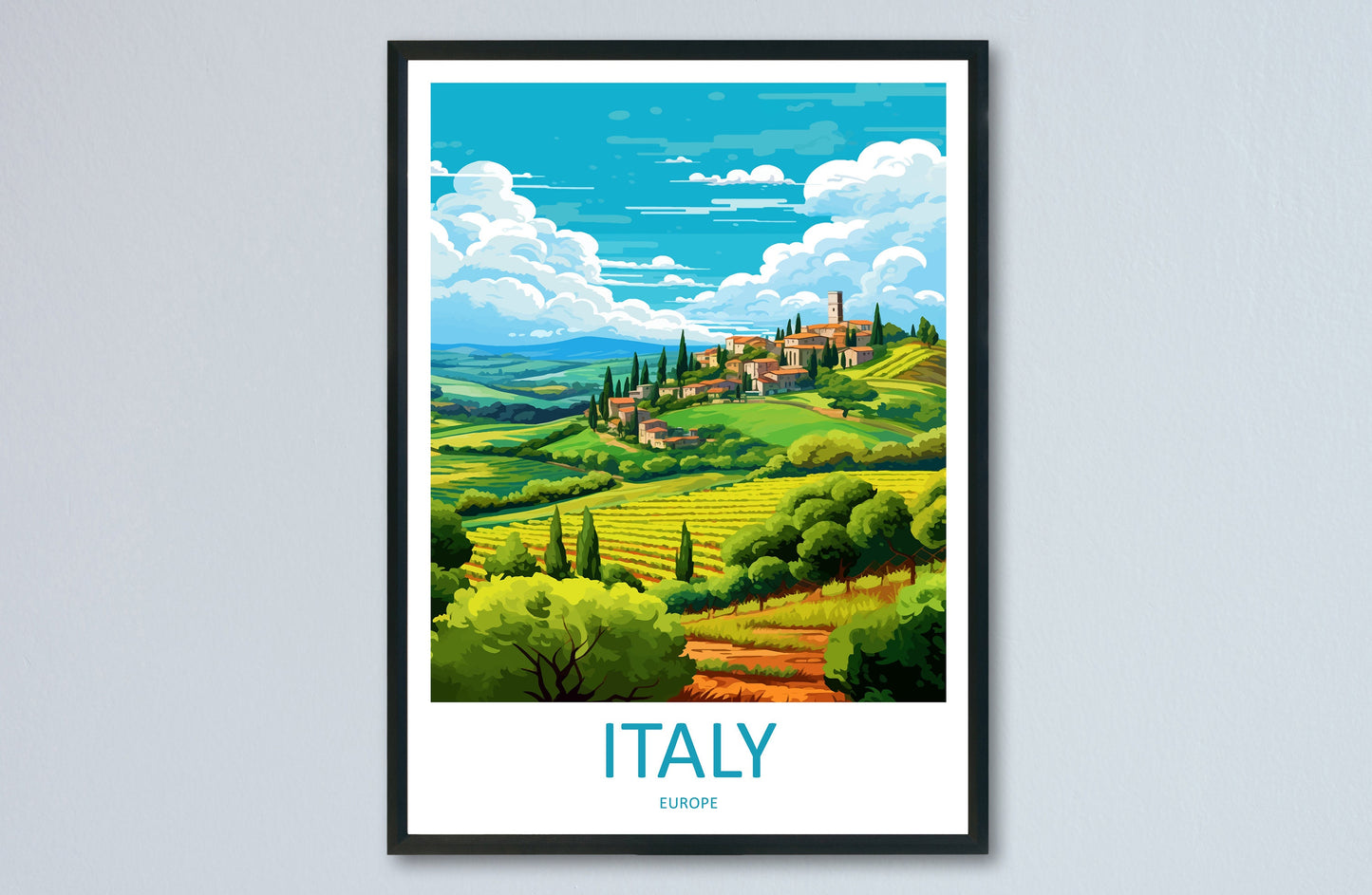 Italy Travel Print Wall Art Italy Wall Hanging Home Décor Italy Gift Art Lovers Italy Art Lover Gift Italy Print Italy Italy Art