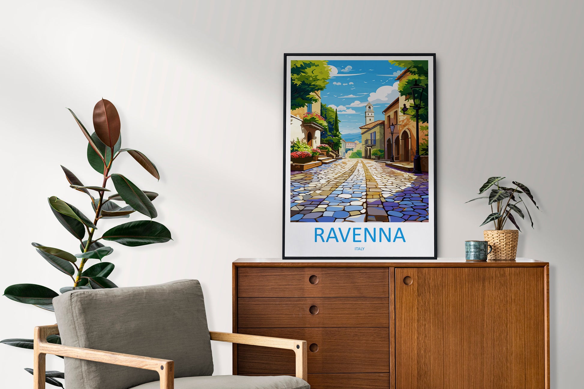 Ravenna Travel Print Wall Art Ravenna Wall Hanging Home Décor Ravenna Gift Art Lovers Italy Art Lover Gift Ravenna Print Ravenna Italy Art