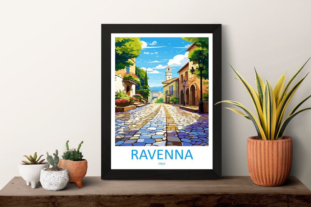 Ravenna Travel Print Wall Art Ravenna Wall Hanging Home Décor Ravenna Gift Art Lovers Italy Art Lover Gift Ravenna Print Ravenna Italy Art