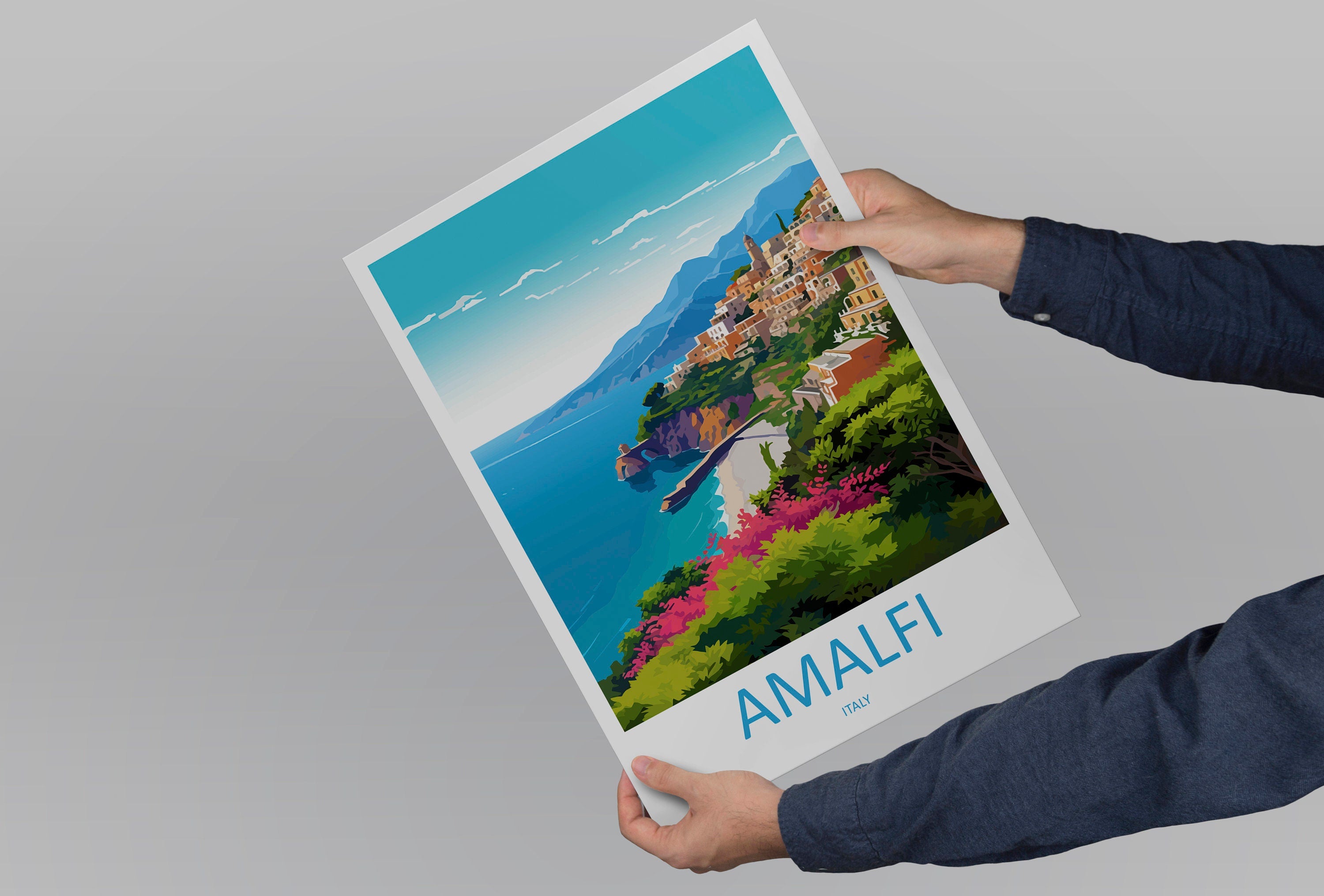 Amalfi Travel Print Wall Art Amalfi Italy Wall Hanging Home Decoration Amalfi Gift Art Lovers Wall Art Print Amalfi Italy Art Amalfi Art