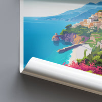 Amalfi Travel Print Wall Art Amalfi Italy Wall Hanging Home Decoration Amalfi Gift Art Lovers Wall Art Print Amalfi Italy Art Amalfi Art