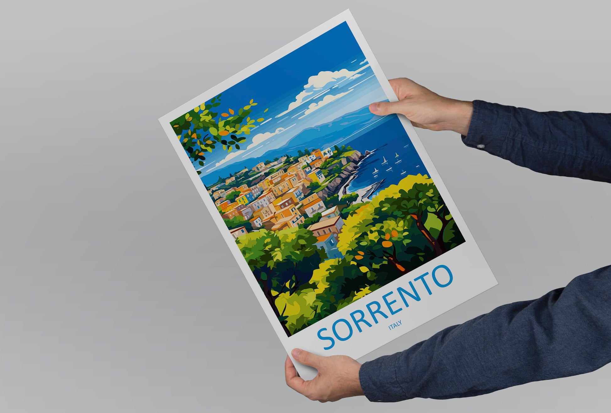 Sorrento Travel Print Wall Art Sorrento Wall Hanging Home Décor Sorrento Gift Art Lovers Italy Art Lover Gift Sorrento Print Sorrento Art