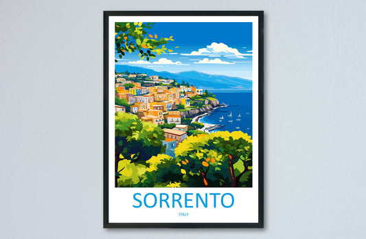 Sorrento Travel Print Wall Art Sorrento Wall Hanging Home Décor Sorrento Gift Art Lovers Italy Art Lover Gift Sorrento Print Sorrento Art
