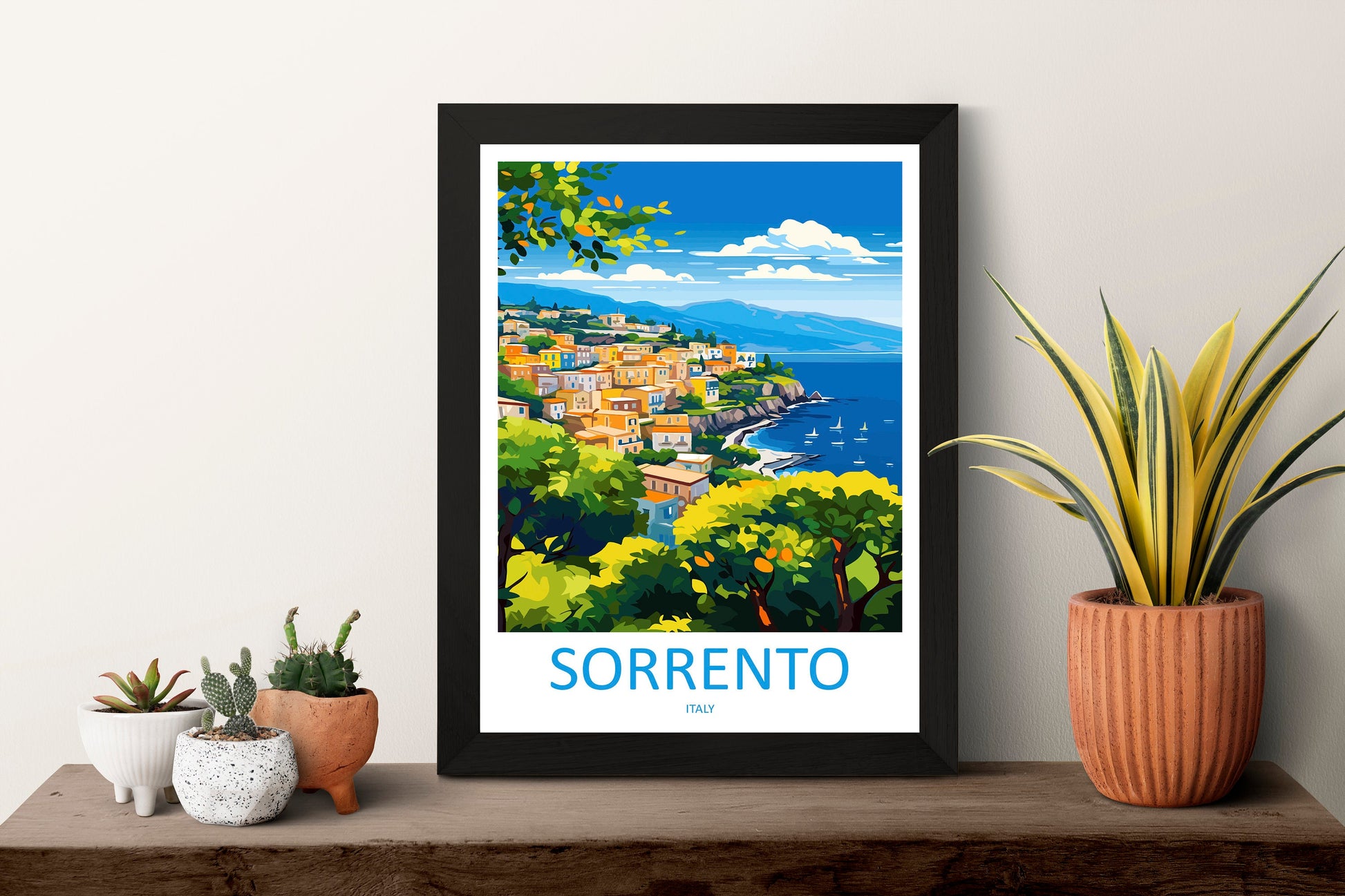 Sorrento Travel Print Wall Art Sorrento Wall Hanging Home Décor Sorrento Gift Art Lovers Italy Art Lover Gift Sorrento Print Sorrento Art