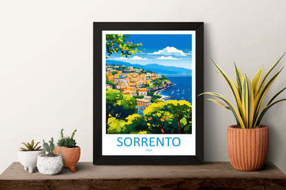 Sorrento Travel Print Wall Art Sorrento Wall Hanging Home Décor Sorrento Gift Art Lovers Italy Art Lover Gift Sorrento Print Sorrento Art