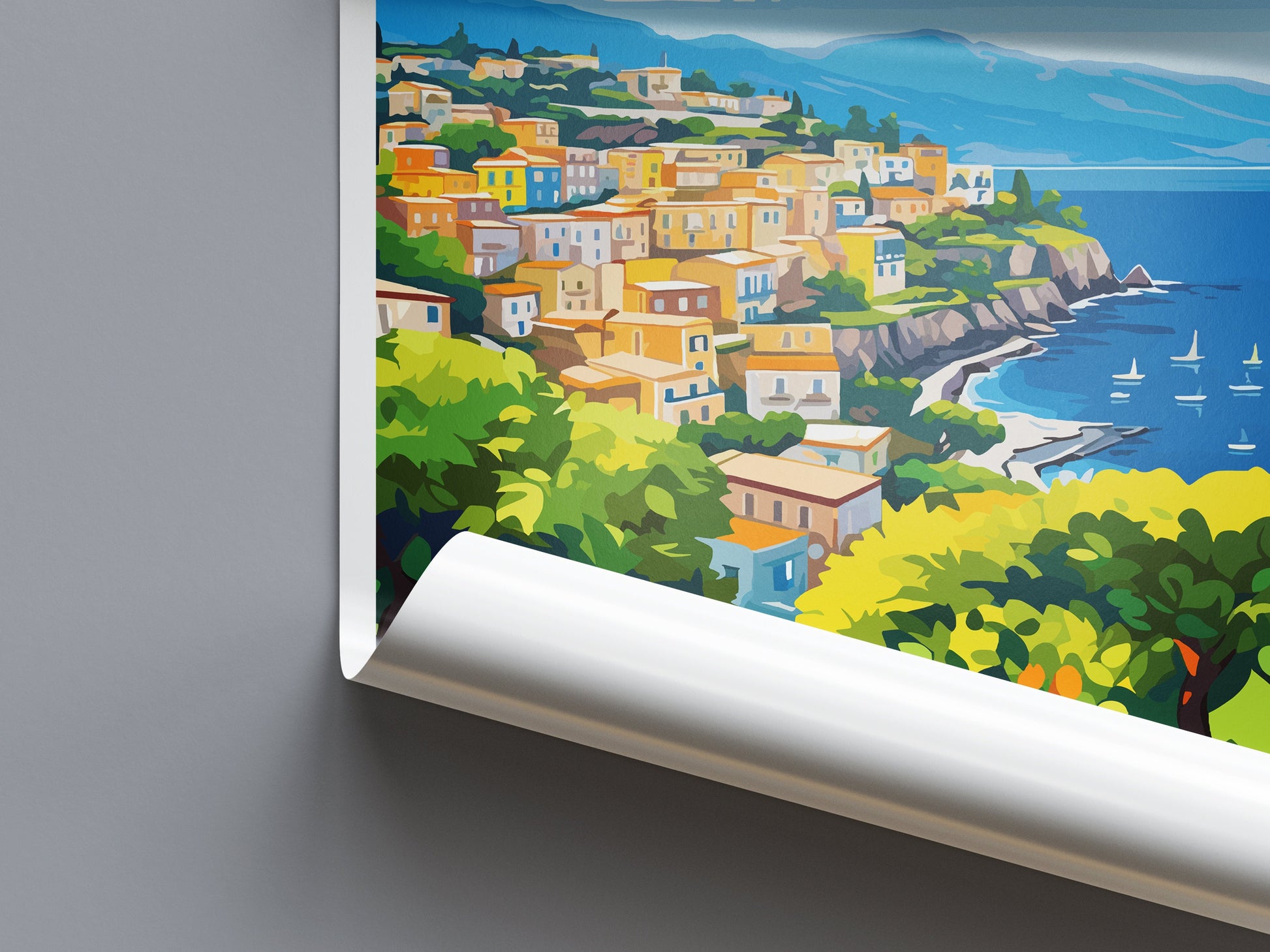 Sorrento Travel Print Wall Art Sorrento Wall Hanging Home Décor Sorrento Gift Art Lovers Italy Art Lover Gift Sorrento Print Sorrento Art