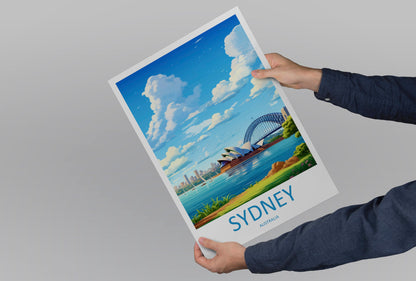 Sydney Opera House Travel Print Wall Art Sydney Opera House Wall Hanging Home Décor Sydney Gift Art Lovers Wall Art Australia Poster Decor