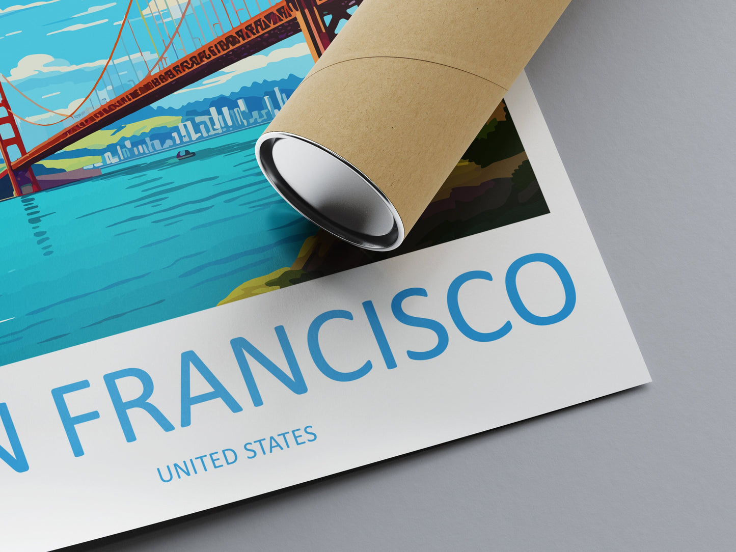 San Francisco Golden Gate Travel Print Wall Art San Francisco Wall Hanging Home Décor San Francisco Gift Art Lovers California Art Lover
