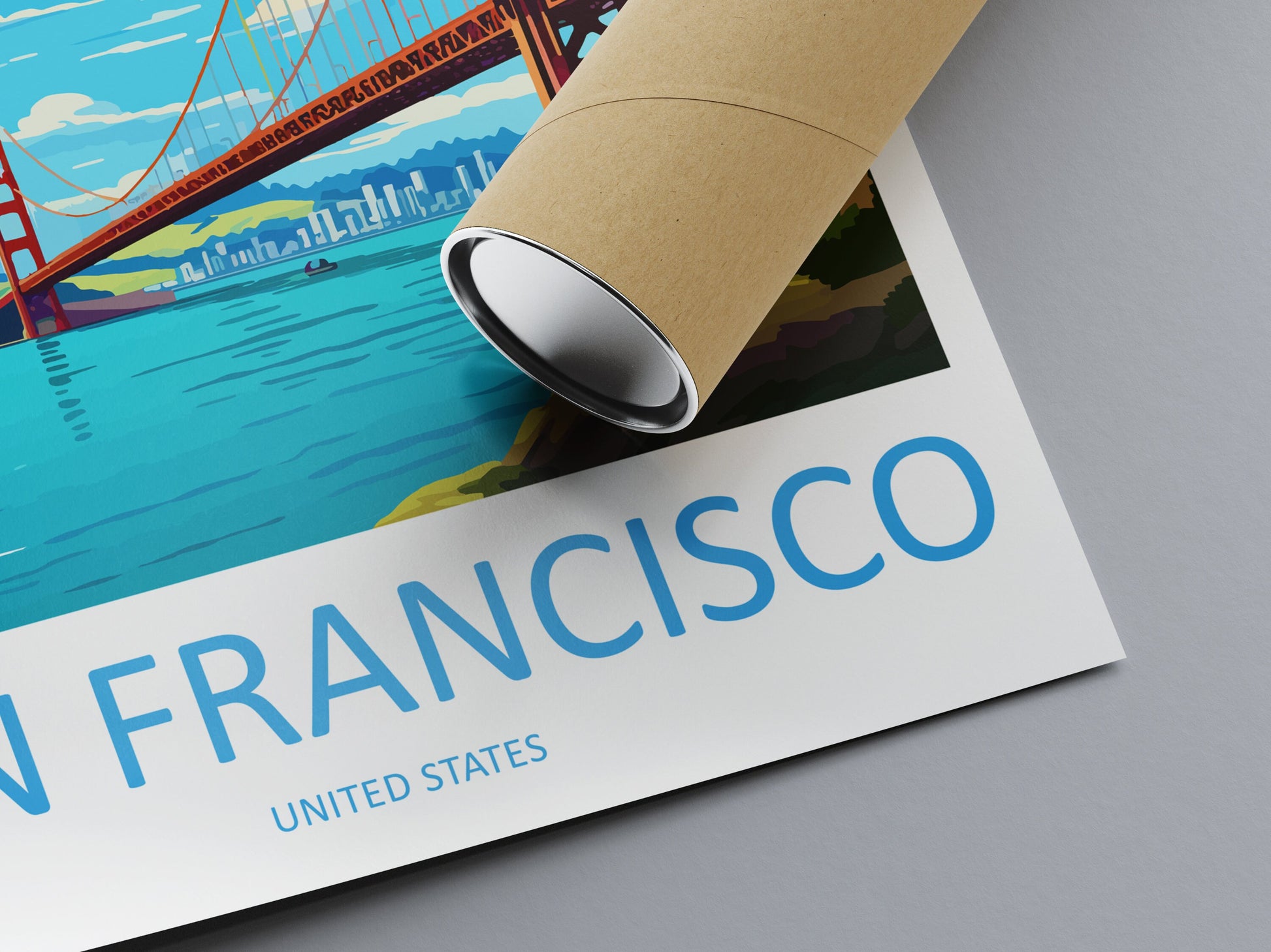 San Francisco Golden Gate Travel Print Wall Art San Francisco Wall Hanging Home Décor San Francisco Gift Art Lovers California Art Lover