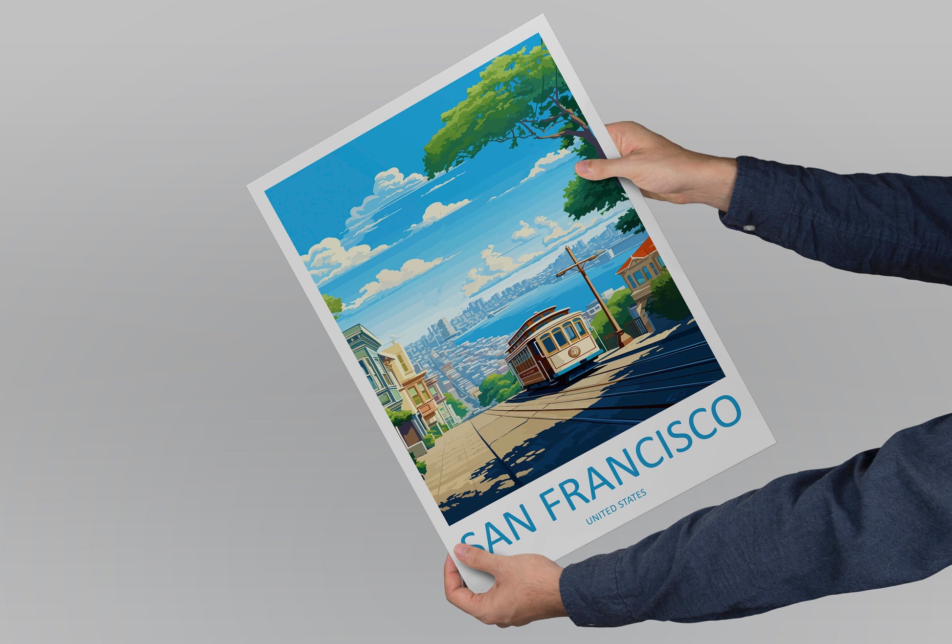 San Francisco Golden Gate Travel Print Wall Art San Francisco Wall Hanging Home Décor San Francisco Gift Art Lovers California Art Lover