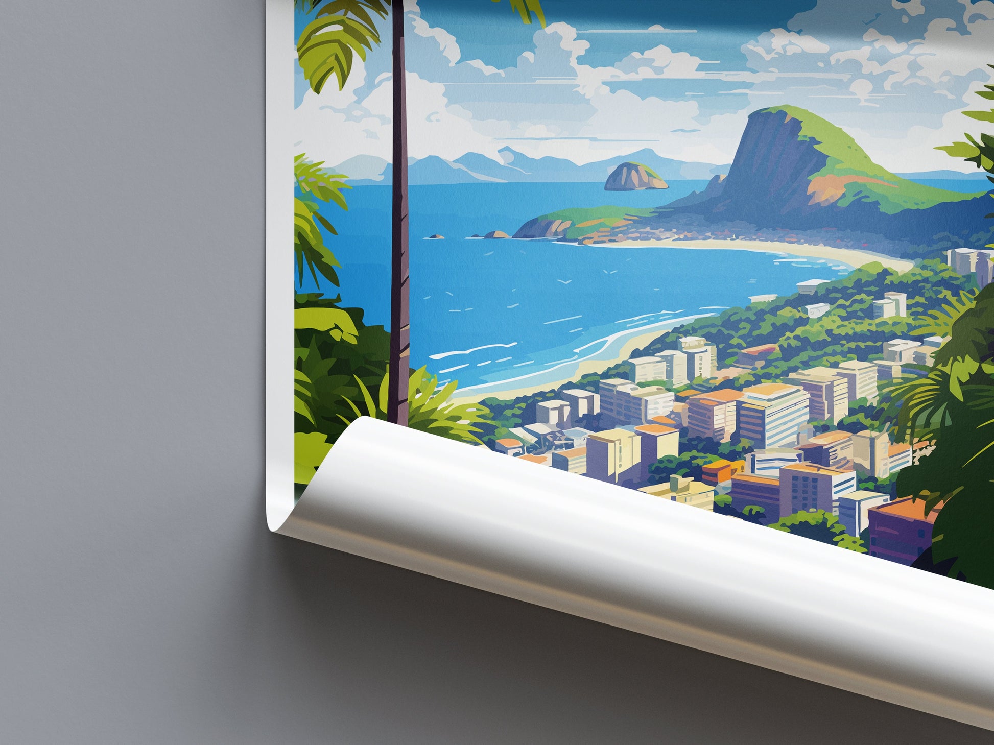 Rio De Janeiro Travel Print Wall Art Rio De Janeiro Wall Hanging Home Decor Rio De Janeiro Gift Art Lovers Wall Art Print Art Brazil Art