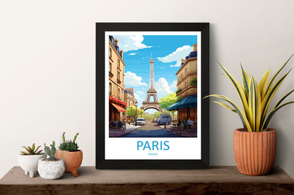 Paris Travel Print Wall Art Paris Wall Hanging Home Décor Paris Gift Art Lovers France Art Lover Gift Paris Print France Wall Art Décor