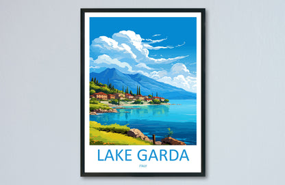Lake Garda Travel Print Wall Art Lake Garda Wall Hanging Home Decoration Lake Garda Gift Art Lovers Wall Art Print Art Lake Garda Travel Art