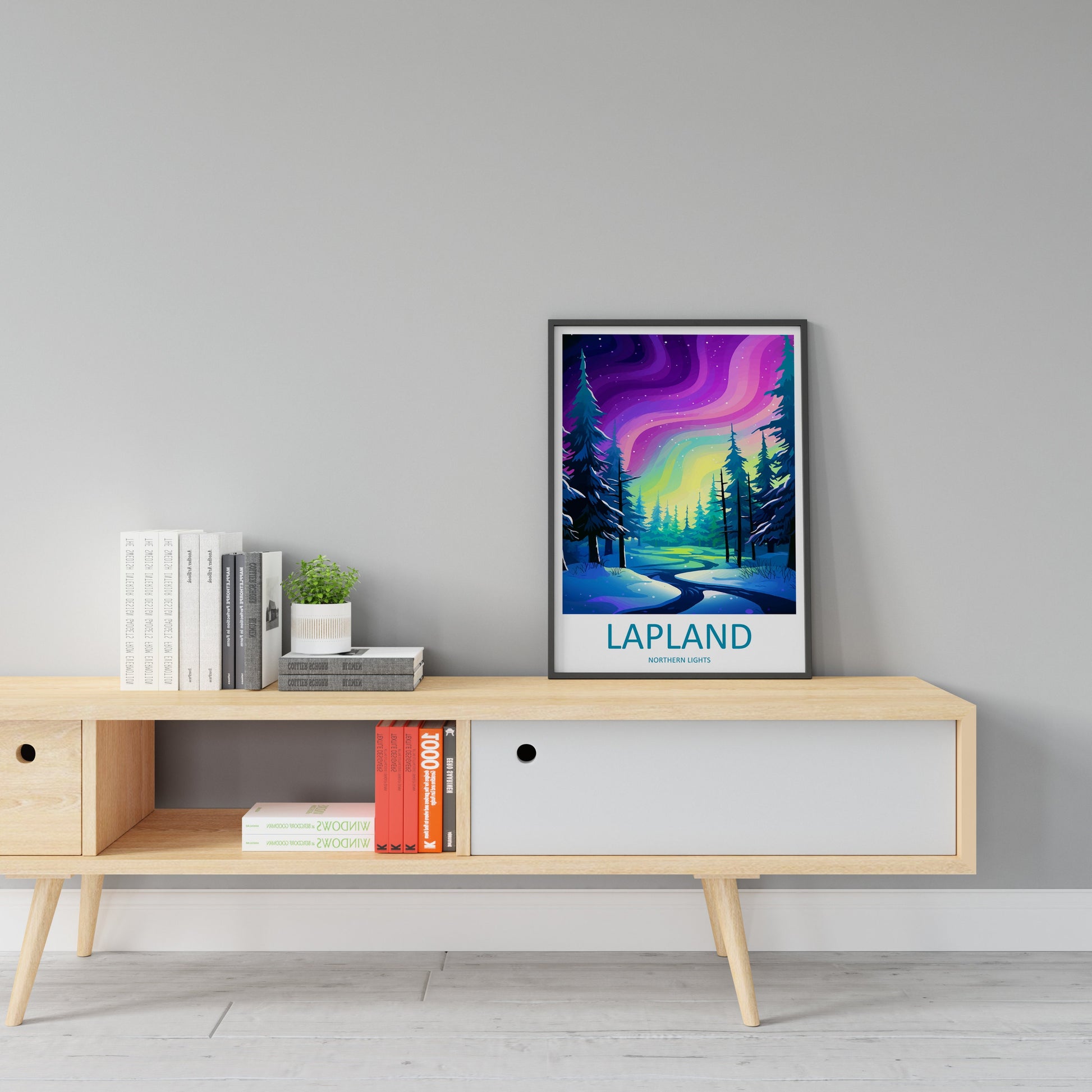 Northern Lights Travel Print Wall Art Aurora Borealis Wall Hanging Home Décor Aurora Borealis Gift Art Lovers Iceland Art Lover Gift Decor