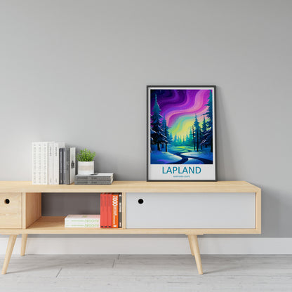 Northern Lights Travel Print Wall Art Aurora Borealis Wall Hanging Home Décor Aurora Borealis Gift Art Lovers Iceland Art Lover Gift Decor