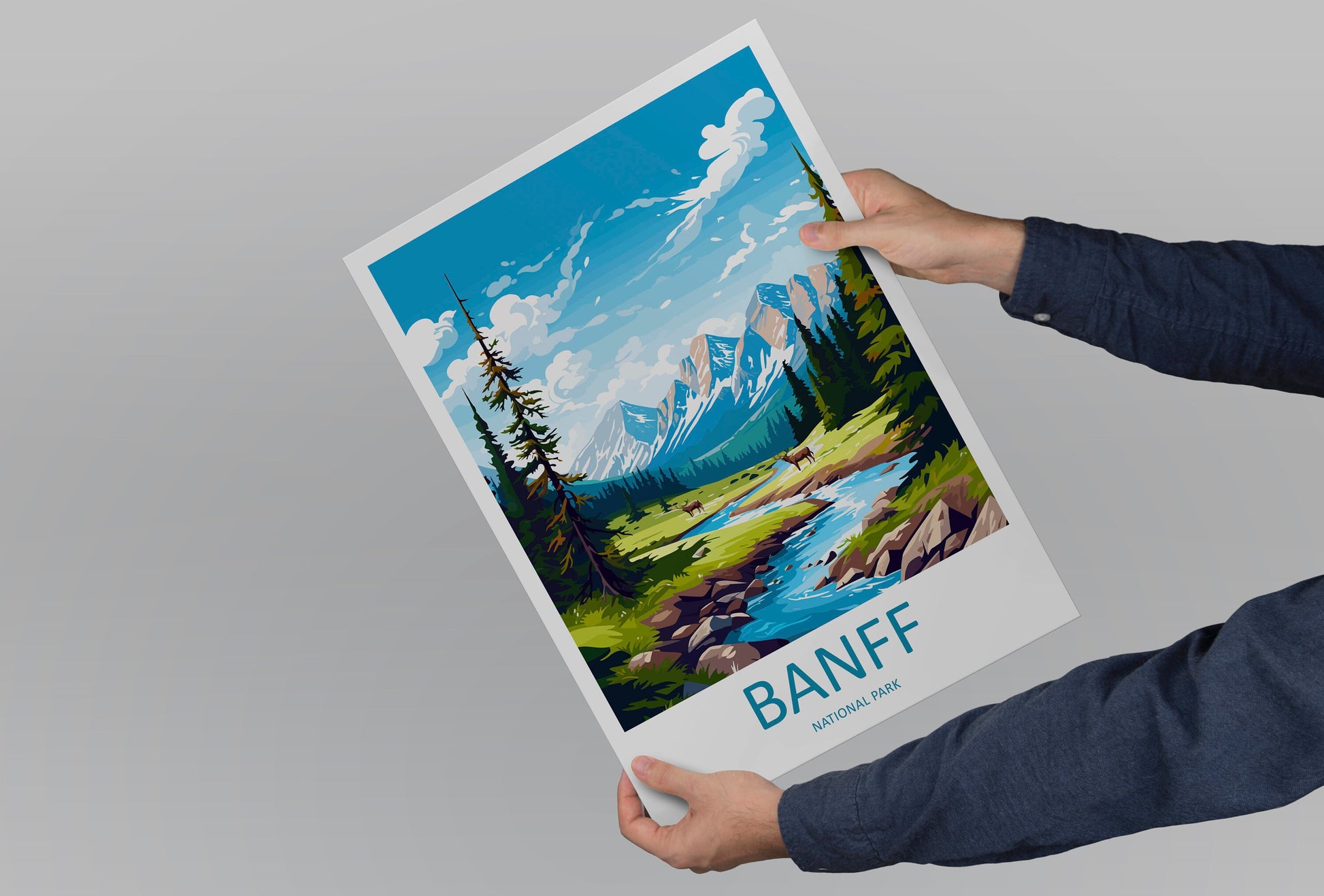 Banff National Park Travel Print Wall Art Banff Wall Hanging Home Décor Banff Gift Art Lovers Canada Art Lover Gift