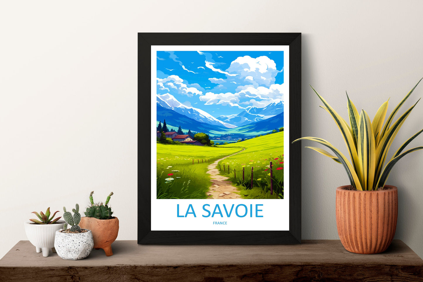 La Savoie Travel Print Wall Art La Savoie Wall Hanging Home Décor La Savoie Gift Art Lovers France Art Lover Gift La Savoie Print