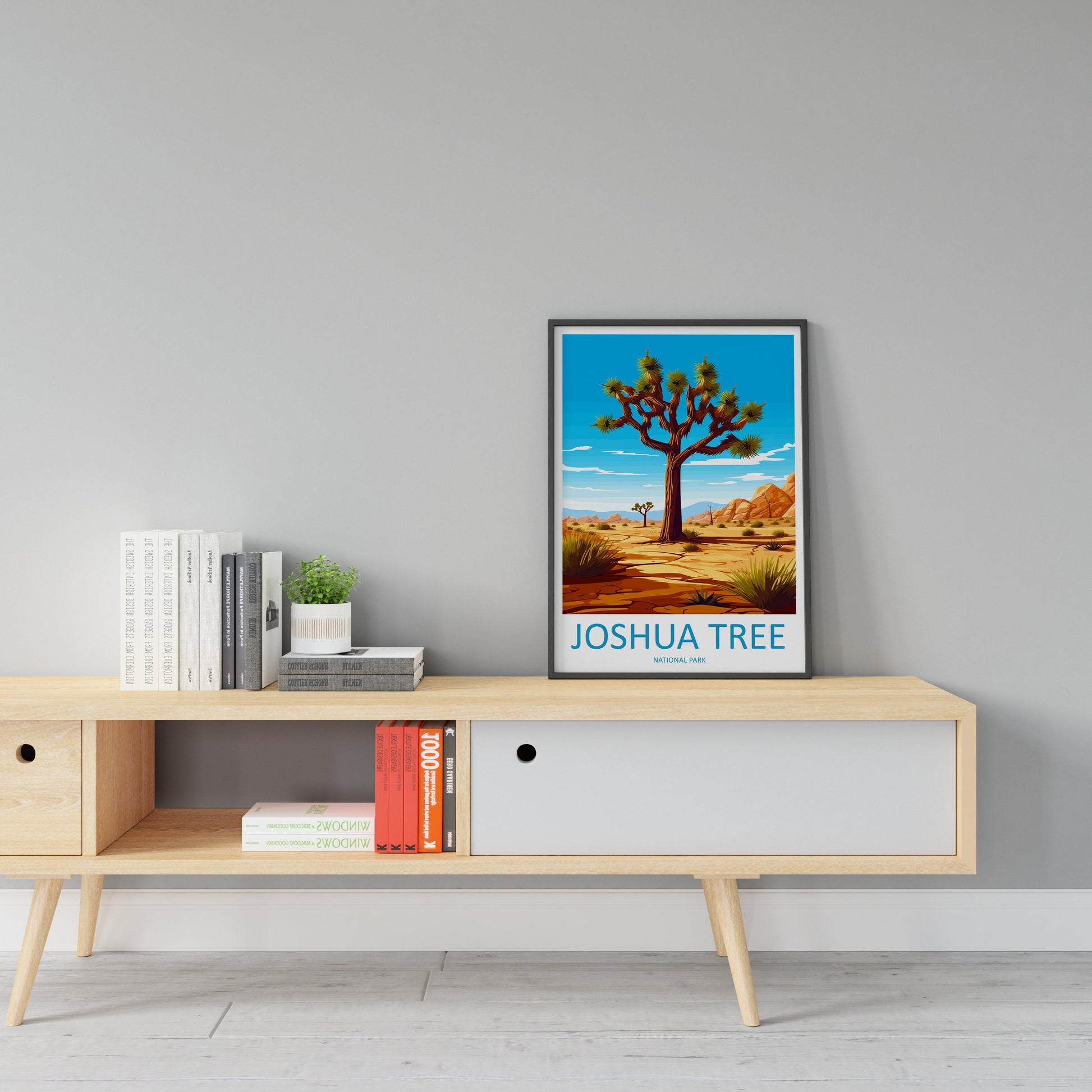 Joshua Tree National Park Travel Print Wall Art Joshua Tree Wall Hanging Home Décor Joshua Tree Gift Art Lovers California Art Lover Gift