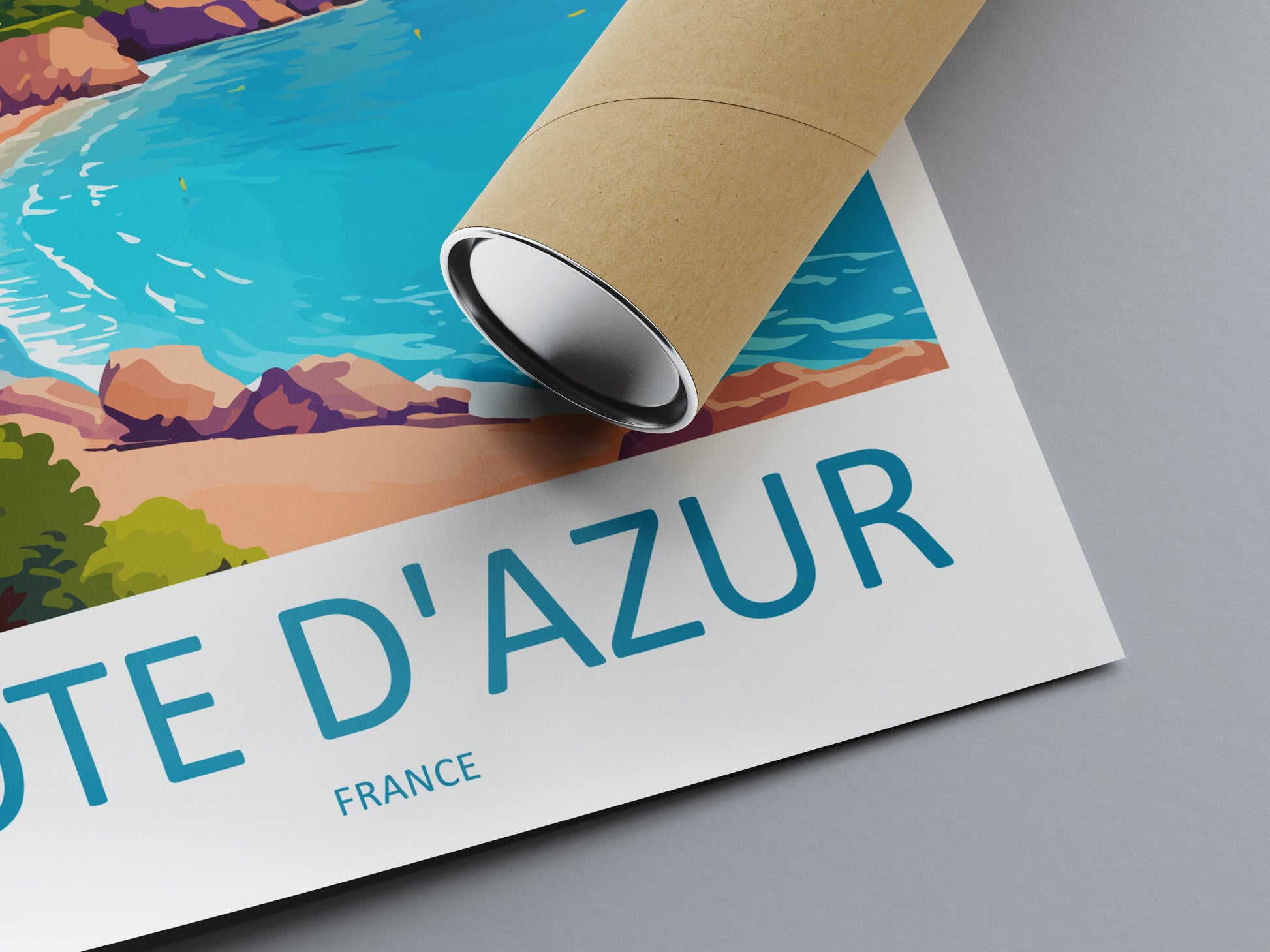 Cote D'azur Travel Print Wall Art Cote D'azur Wall Hanging Home Decor Cote D'azur France Gift Art Lovers Wall Art Print Art Cote D'azur