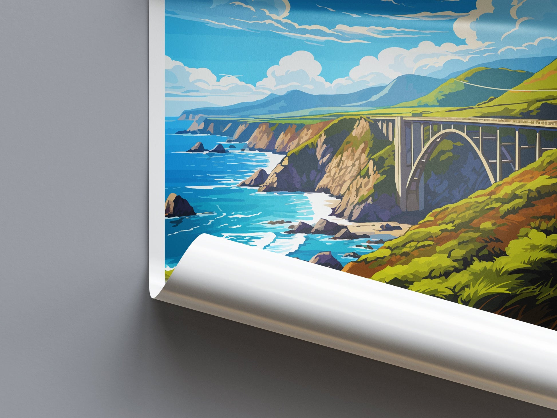 Big Sur National Park Travel Print Wall Art Big Sur Wall Hanging Home Décor Big Sur Gift Art Lovers California Lover Gift Big Sur Poster