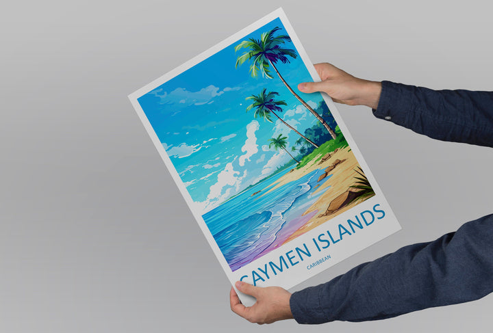 Cayman Islands Travel Print Wall Art Cayman Islands Wall Hanging Home Décor Cayman Islands Gift Art Lovers Wall Art Caribbean