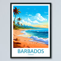 Barbados Travel Print Wall Art Barbados Wall Hanging Home Décor Barbados Gift Art Lovers Wall Art Caribbean Travel Print Barbados Decor