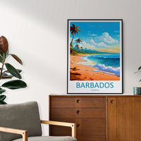 Barbados Travel Print Wall Art Barbados Wall Hanging Home Décor Barbados Gift Art Lovers Wall Art Caribbean Travel Print Barbados Decor