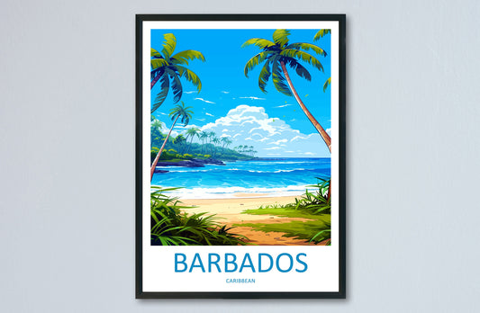 Barbados Travel Print Wall Art Barbados Wall Hanging Home Décor Barbados Gift Art Lovers Wall Art Caribbean Travel Print Barbados Decor
