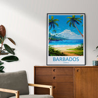 Barbados Travel Print Wall Art Barbados Wall Hanging Home Décor Barbados Gift Art Lovers Wall Art Caribbean Travel Print Barbados Decor
