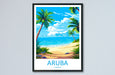 Aruba Travel Print Wall Art Aruba Wall Hanging Home Décor Aruba Gift Art Lovers Wall Art Caribbean Travel Print Aruba Decor