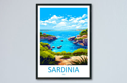 Sardinia Travel Print Wall Art Sardinia Wall Hanging Home Decor Sardinia Gift Art Lovers Wall Art Print Sardinia Italy Art Sardinia Poster